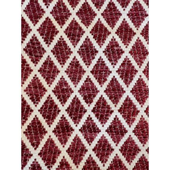 Esprit Skirt Red Straight Diamond Print Knee Length Casual Work Size 14 NEW - Picture 6 of 7